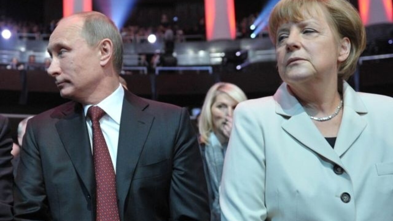 Putin Merkelová (SITA)